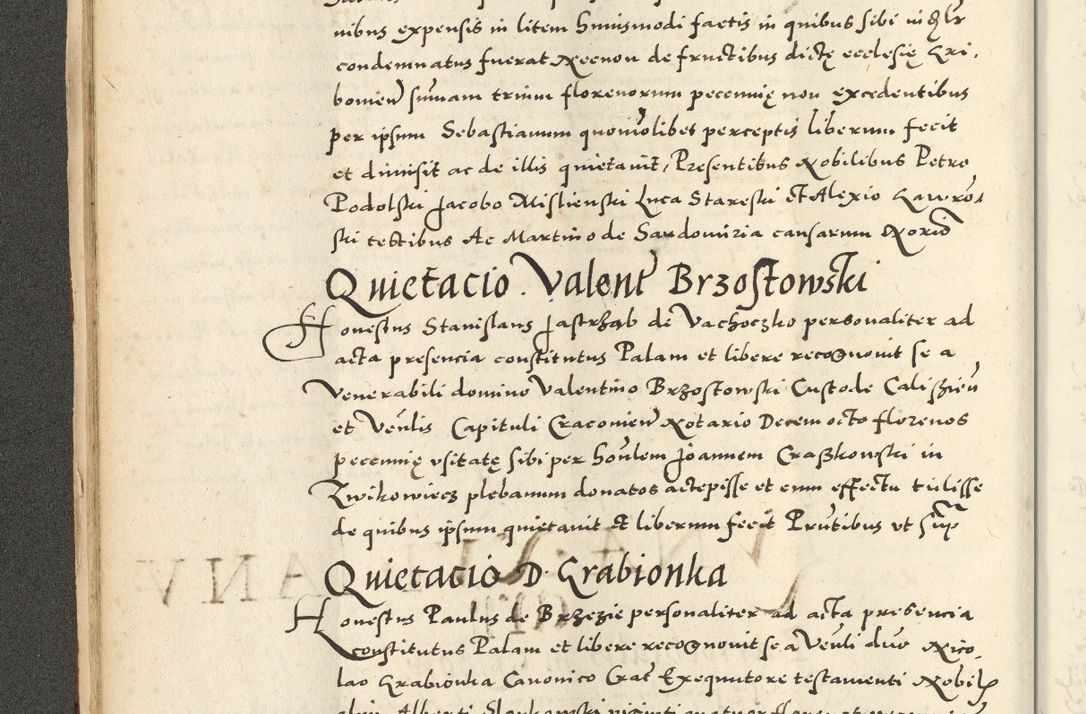 Zdjęcie nr 54 dla obiektu archiwalnego: Acta actorum causarum sententiarum deffinitiuarum, quam interloquutoriarum, decretorum, obligationum, procuratorum etc. coram Reverendo Domino Martino Izbienski de Rusiecz Archidiacono Posnaniensis, custode et in Spiritualibus Vicario generali officiali Cracoviensis, ad Annum Domini Millesimum quingentesimum Sexagesimum Nonum cuius indictio duodecima, Pontus Sanctissimi Pii Papae Quinti Annus quartus foeliciter continuantur