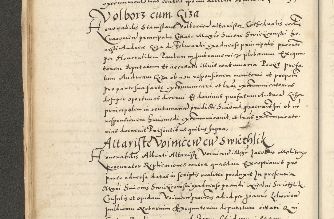 Zdjęcie nr 50 dla obiektu archiwalnego: Acta actorum causarum sententiarum deffinitiuarum, quam interloquutoriarum, decretorum, obligationum, procuratorum etc. coram Reverendo Domino Martino Izbienski de Rusiecz Archidiacono Posnaniensis, custode et in Spiritualibus Vicario generali officiali Cracoviensis, ad Annum Domini Millesimum quingentesimum Sexagesimum Nonum cuius indictio duodecima, Pontus Sanctissimi Pii Papae Quinti Annus quartus foeliciter continuantur