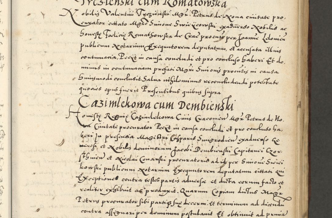 Zdjęcie nr 49 dla obiektu archiwalnego: Acta actorum causarum sententiarum deffinitiuarum, quam interloquutoriarum, decretorum, obligationum, procuratorum etc. coram Reverendo Domino Martino Izbienski de Rusiecz Archidiacono Posnaniensis, custode et in Spiritualibus Vicario generali officiali Cracoviensis, ad Annum Domini Millesimum quingentesimum Sexagesimum Nonum cuius indictio duodecima, Pontus Sanctissimi Pii Papae Quinti Annus quartus foeliciter continuantur