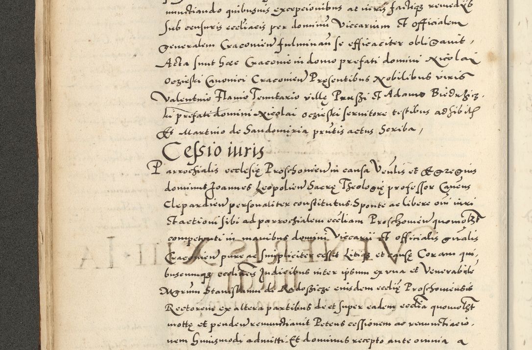 Zdjęcie nr 48 dla obiektu archiwalnego: Acta actorum causarum sententiarum deffinitiuarum, quam interloquutoriarum, decretorum, obligationum, procuratorum etc. coram Reverendo Domino Martino Izbienski de Rusiecz Archidiacono Posnaniensis, custode et in Spiritualibus Vicario generali officiali Cracoviensis, ad Annum Domini Millesimum quingentesimum Sexagesimum Nonum cuius indictio duodecima, Pontus Sanctissimi Pii Papae Quinti Annus quartus foeliciter continuantur