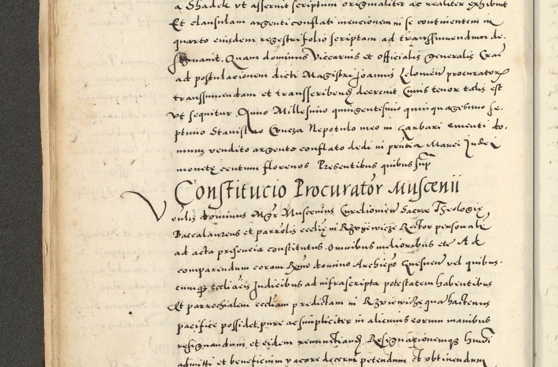 Zdjęcie nr 44 dla obiektu archiwalnego: Acta actorum causarum sententiarum deffinitiuarum, quam interloquutoriarum, decretorum, obligationum, procuratorum etc. coram Reverendo Domino Martino Izbienski de Rusiecz Archidiacono Posnaniensis, custode et in Spiritualibus Vicario generali officiali Cracoviensis, ad Annum Domini Millesimum quingentesimum Sexagesimum Nonum cuius indictio duodecima, Pontus Sanctissimi Pii Papae Quinti Annus quartus foeliciter continuantur