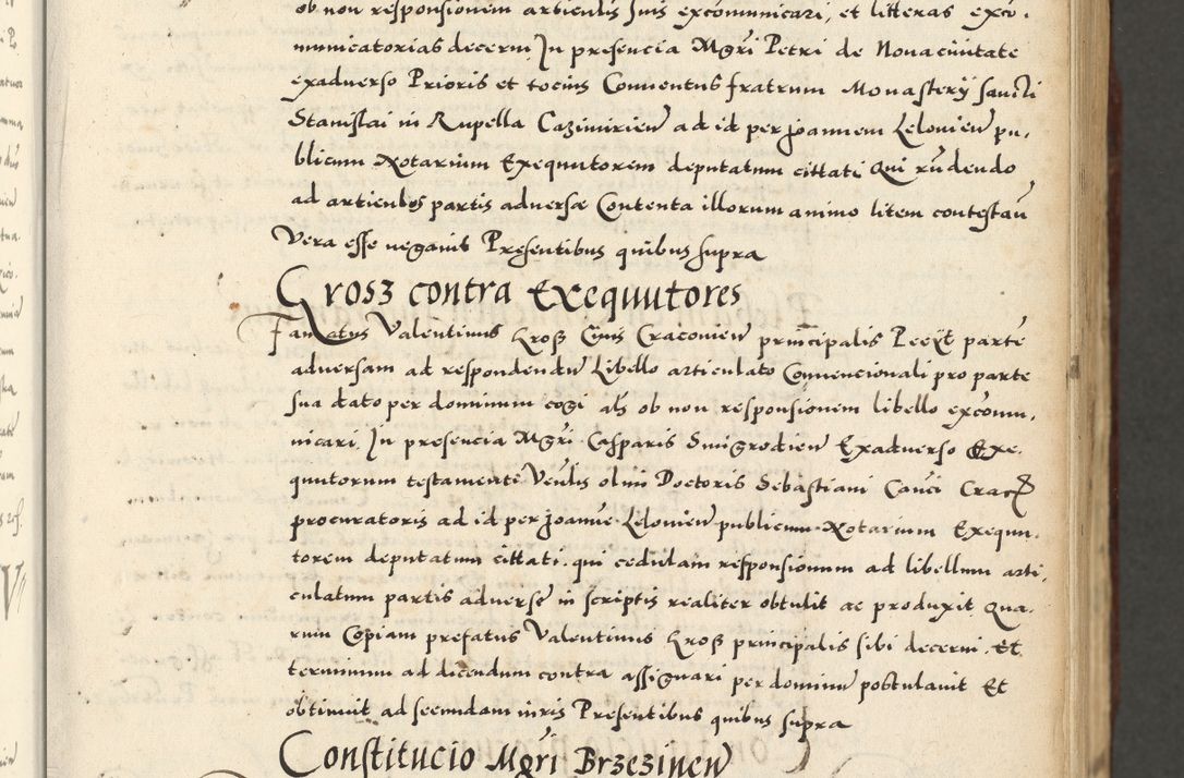 Zdjęcie nr 41 dla obiektu archiwalnego: Acta actorum causarum sententiarum deffinitiuarum, quam interloquutoriarum, decretorum, obligationum, procuratorum etc. coram Reverendo Domino Martino Izbienski de Rusiecz Archidiacono Posnaniensis, custode et in Spiritualibus Vicario generali officiali Cracoviensis, ad Annum Domini Millesimum quingentesimum Sexagesimum Nonum cuius indictio duodecima, Pontus Sanctissimi Pii Papae Quinti Annus quartus foeliciter continuantur