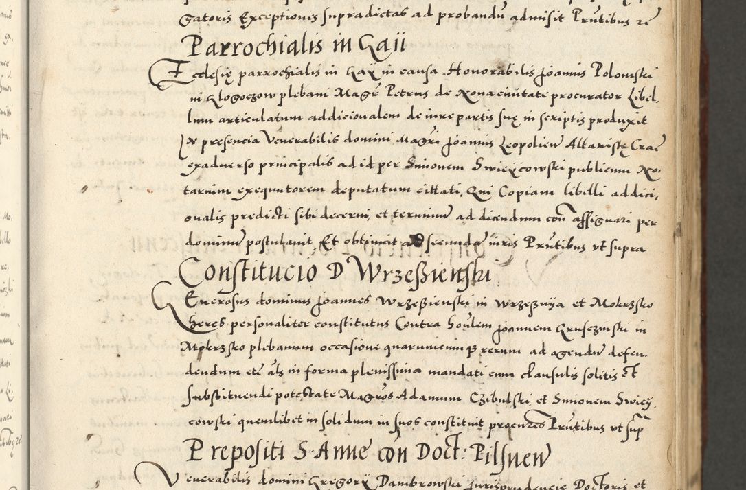 Zdjęcie nr 43 dla obiektu archiwalnego: Acta actorum causarum sententiarum deffinitiuarum, quam interloquutoriarum, decretorum, obligationum, procuratorum etc. coram Reverendo Domino Martino Izbienski de Rusiecz Archidiacono Posnaniensis, custode et in Spiritualibus Vicario generali officiali Cracoviensis, ad Annum Domini Millesimum quingentesimum Sexagesimum Nonum cuius indictio duodecima, Pontus Sanctissimi Pii Papae Quinti Annus quartus foeliciter continuantur