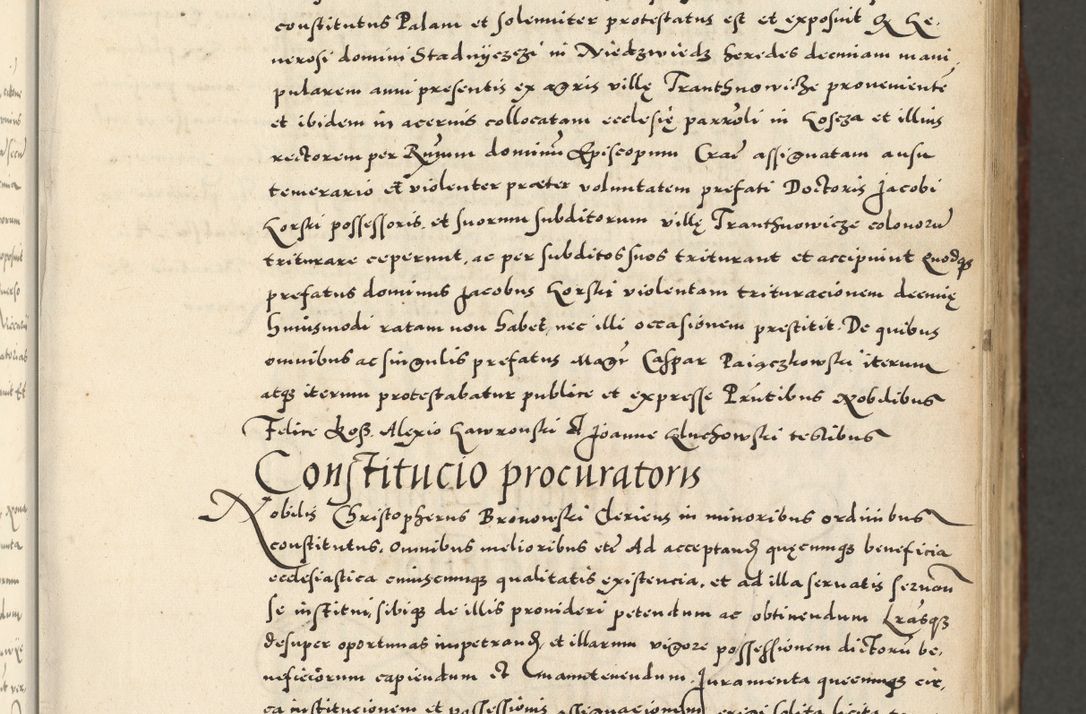 Zdjęcie nr 35 dla obiektu archiwalnego: Acta actorum causarum sententiarum deffinitiuarum, quam interloquutoriarum, decretorum, obligationum, procuratorum etc. coram Reverendo Domino Martino Izbienski de Rusiecz Archidiacono Posnaniensis, custode et in Spiritualibus Vicario generali officiali Cracoviensis, ad Annum Domini Millesimum quingentesimum Sexagesimum Nonum cuius indictio duodecima, Pontus Sanctissimi Pii Papae Quinti Annus quartus foeliciter continuantur