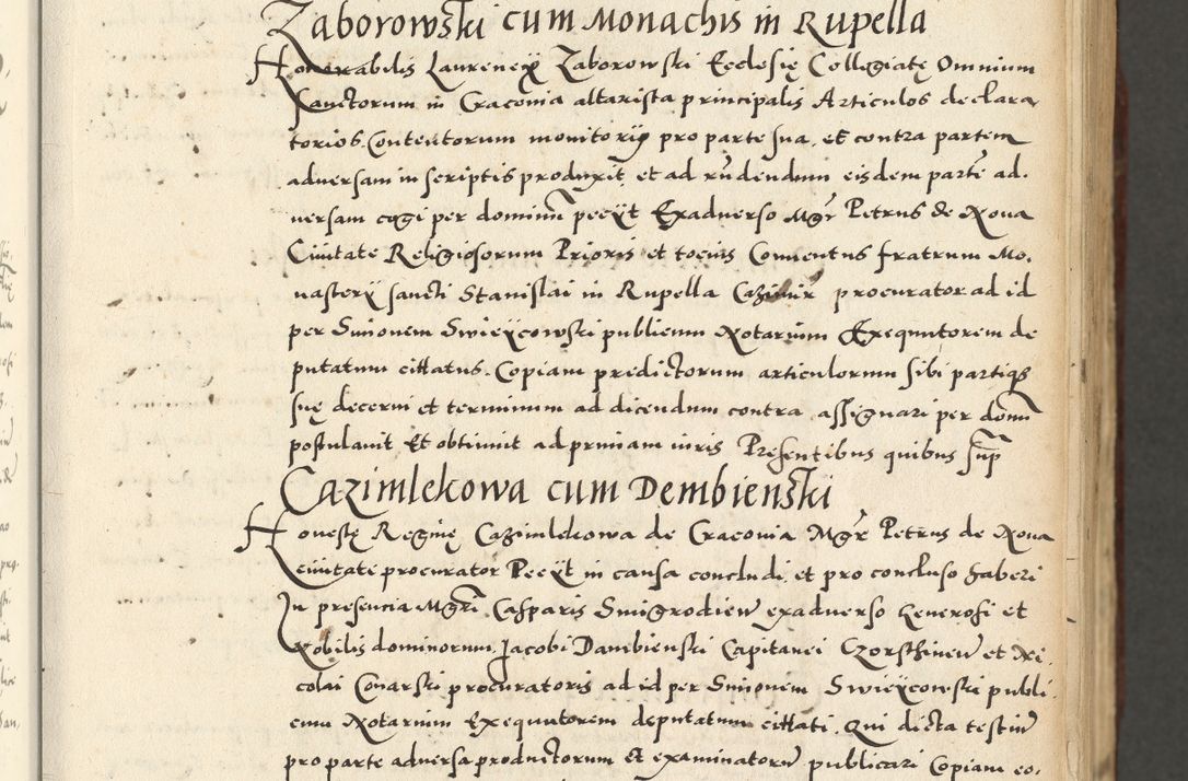 Zdjęcie nr 31 dla obiektu archiwalnego: Acta actorum causarum sententiarum deffinitiuarum, quam interloquutoriarum, decretorum, obligationum, procuratorum etc. coram Reverendo Domino Martino Izbienski de Rusiecz Archidiacono Posnaniensis, custode et in Spiritualibus Vicario generali officiali Cracoviensis, ad Annum Domini Millesimum quingentesimum Sexagesimum Nonum cuius indictio duodecima, Pontus Sanctissimi Pii Papae Quinti Annus quartus foeliciter continuantur