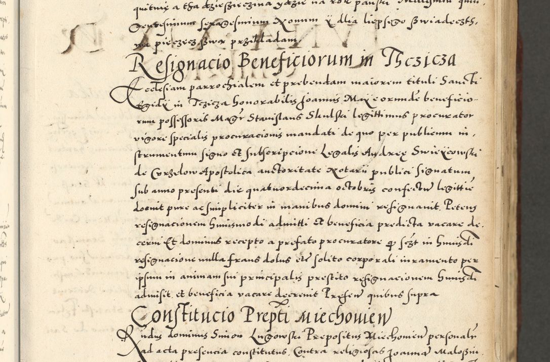 Zdjęcie nr 29 dla obiektu archiwalnego: Acta actorum causarum sententiarum deffinitiuarum, quam interloquutoriarum, decretorum, obligationum, procuratorum etc. coram Reverendo Domino Martino Izbienski de Rusiecz Archidiacono Posnaniensis, custode et in Spiritualibus Vicario generali officiali Cracoviensis, ad Annum Domini Millesimum quingentesimum Sexagesimum Nonum cuius indictio duodecima, Pontus Sanctissimi Pii Papae Quinti Annus quartus foeliciter continuantur