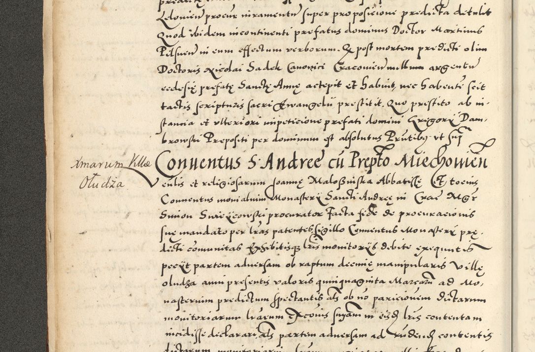 Zdjęcie nr 26 dla obiektu archiwalnego: Acta actorum causarum sententiarum deffinitiuarum, quam interloquutoriarum, decretorum, obligationum, procuratorum etc. coram Reverendo Domino Martino Izbienski de Rusiecz Archidiacono Posnaniensis, custode et in Spiritualibus Vicario generali officiali Cracoviensis, ad Annum Domini Millesimum quingentesimum Sexagesimum Nonum cuius indictio duodecima, Pontus Sanctissimi Pii Papae Quinti Annus quartus foeliciter continuantur