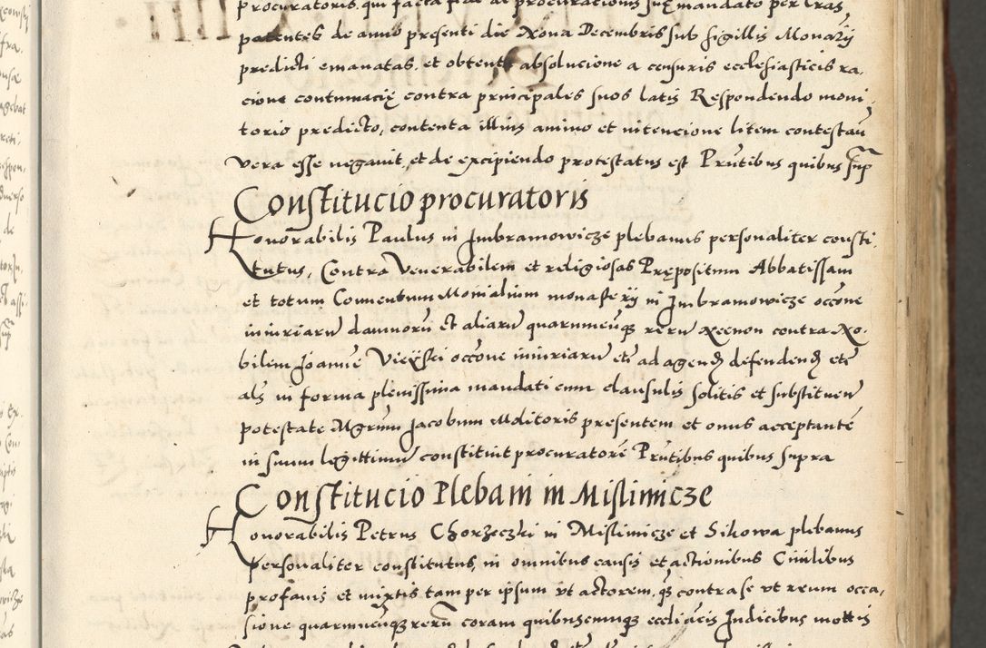 Zdjęcie nr 23 dla obiektu archiwalnego: Acta actorum causarum sententiarum deffinitiuarum, quam interloquutoriarum, decretorum, obligationum, procuratorum etc. coram Reverendo Domino Martino Izbienski de Rusiecz Archidiacono Posnaniensis, custode et in Spiritualibus Vicario generali officiali Cracoviensis, ad Annum Domini Millesimum quingentesimum Sexagesimum Nonum cuius indictio duodecima, Pontus Sanctissimi Pii Papae Quinti Annus quartus foeliciter continuantur