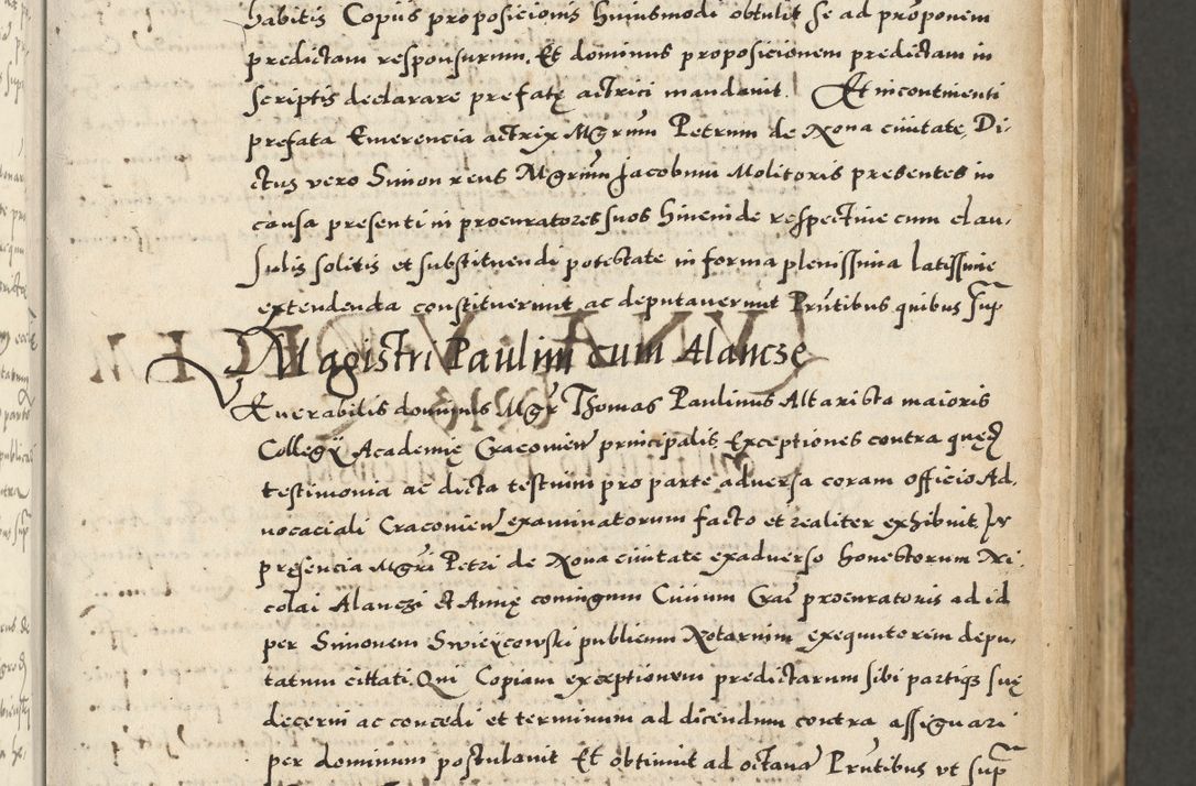 Zdjęcie nr 15 dla obiektu archiwalnego: Acta actorum causarum sententiarum deffinitiuarum, quam interloquutoriarum, decretorum, obligationum, procuratorum etc. coram Reverendo Domino Martino Izbienski de Rusiecz Archidiacono Posnaniensis, custode et in Spiritualibus Vicario generali officiali Cracoviensis, ad Annum Domini Millesimum quingentesimum Sexagesimum Nonum cuius indictio duodecima, Pontus Sanctissimi Pii Papae Quinti Annus quartus foeliciter continuantur