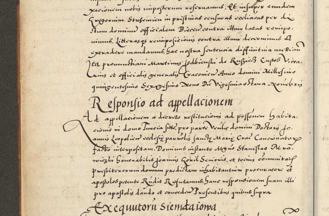 Zdjęcie nr 10 dla obiektu archiwalnego: Acta actorum causarum sententiarum deffinitiuarum, quam interloquutoriarum, decretorum, obligationum, procuratorum etc. coram Reverendo Domino Martino Izbienski de Rusiecz Archidiacono Posnaniensis, custode et in Spiritualibus Vicario generali officiali Cracoviensis, ad Annum Domini Millesimum quingentesimum Sexagesimum Nonum cuius indictio duodecima, Pontus Sanctissimi Pii Papae Quinti Annus quartus foeliciter continuantur