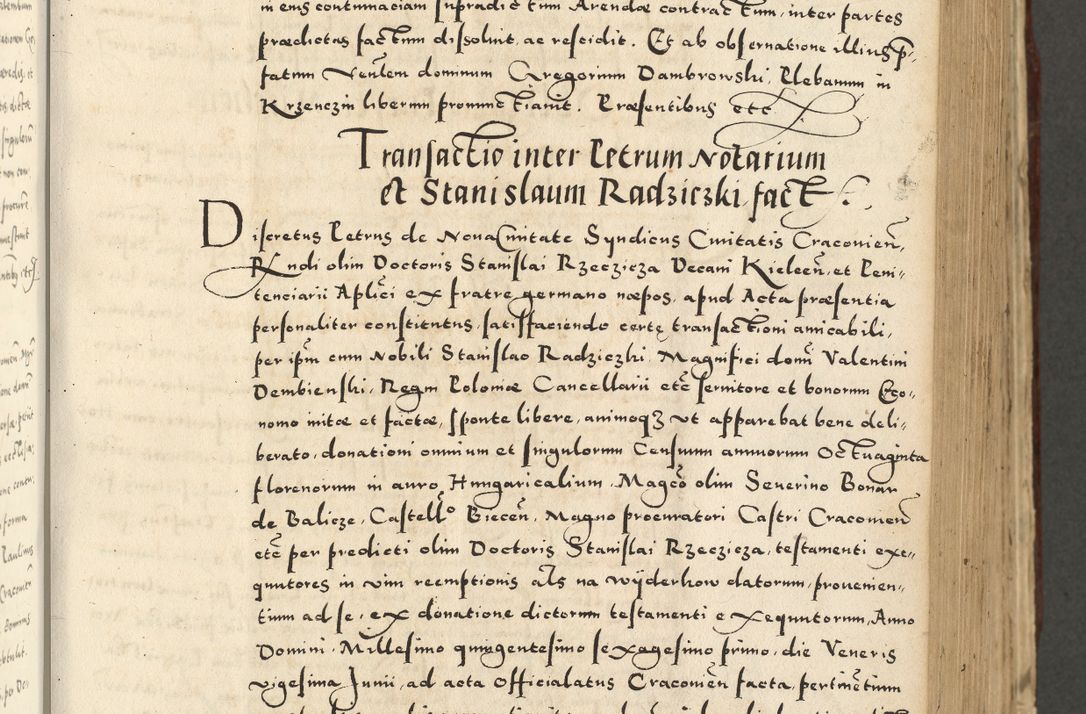 Zdjęcie nr 397 dla obiektu archiwalnego: Acta actorum causarum sententiarum deffinitiuarum, quam interloquutoriarum, decretorum, obligationum, procuratorum etc. coram Reverendo Domino Martino Izbienski de Rusiecz Archidiacono Posnaniensis, custode et in Spiritualibus Vicario generali officiali Cracoviensis, ad Annum Domini Millesimum quingentesimum Sexagesimum Nonum cuius indictio duodecima, Pontus Sanctissimi Pii Papae Quinti Annus quartus foeliciter continuantur