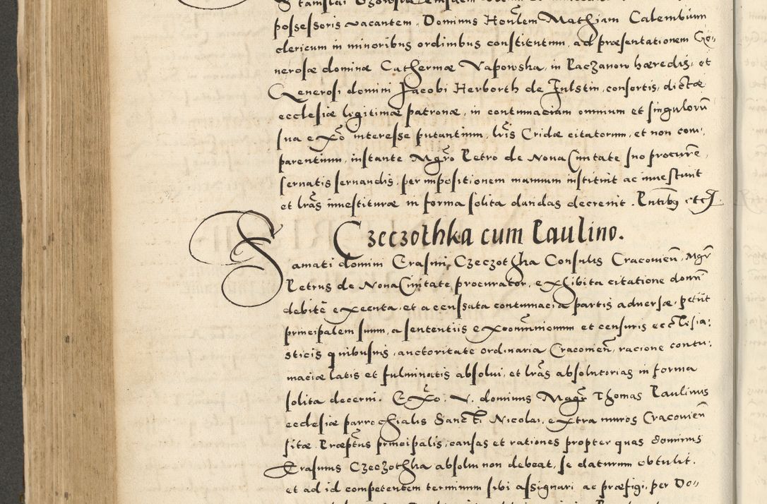 Zdjęcie nr 396 dla obiektu archiwalnego: Acta actorum causarum sententiarum deffinitiuarum, quam interloquutoriarum, decretorum, obligationum, procuratorum etc. coram Reverendo Domino Martino Izbienski de Rusiecz Archidiacono Posnaniensis, custode et in Spiritualibus Vicario generali officiali Cracoviensis, ad Annum Domini Millesimum quingentesimum Sexagesimum Nonum cuius indictio duodecima, Pontus Sanctissimi Pii Papae Quinti Annus quartus foeliciter continuantur