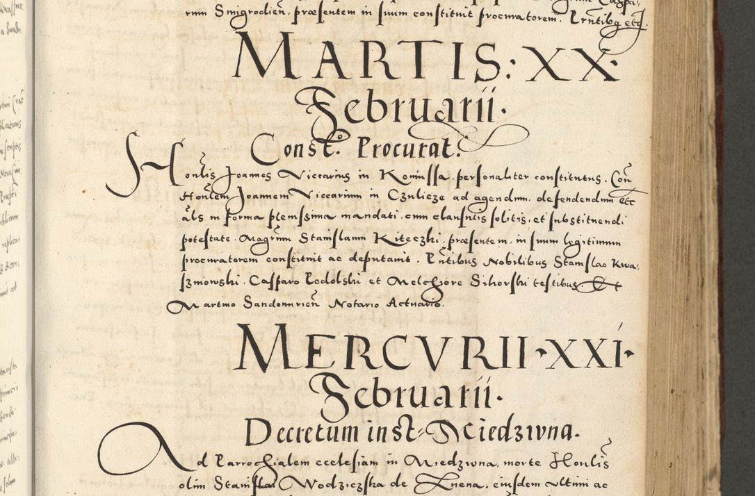 Zdjęcie nr 391 dla obiektu archiwalnego: Acta actorum causarum sententiarum deffinitiuarum, quam interloquutoriarum, decretorum, obligationum, procuratorum etc. coram Reverendo Domino Martino Izbienski de Rusiecz Archidiacono Posnaniensis, custode et in Spiritualibus Vicario generali officiali Cracoviensis, ad Annum Domini Millesimum quingentesimum Sexagesimum Nonum cuius indictio duodecima, Pontus Sanctissimi Pii Papae Quinti Annus quartus foeliciter continuantur