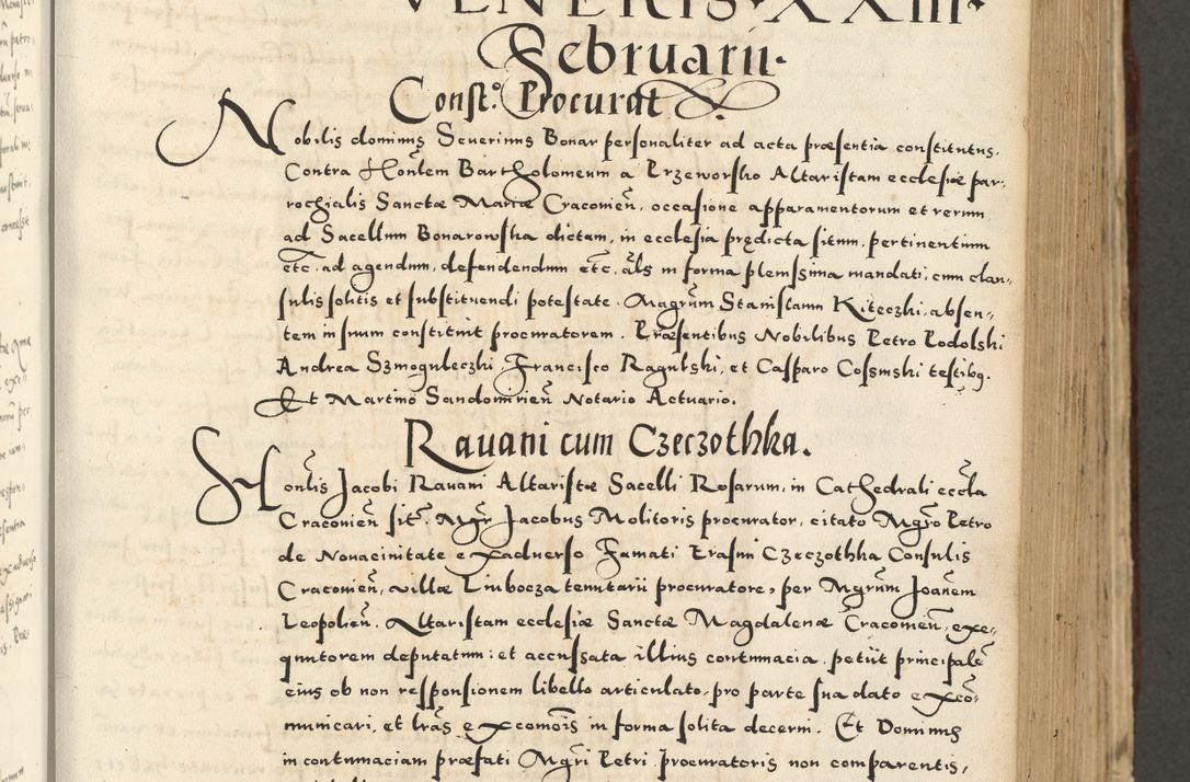 Zdjęcie nr 393 dla obiektu archiwalnego: Acta actorum causarum sententiarum deffinitiuarum, quam interloquutoriarum, decretorum, obligationum, procuratorum etc. coram Reverendo Domino Martino Izbienski de Rusiecz Archidiacono Posnaniensis, custode et in Spiritualibus Vicario generali officiali Cracoviensis, ad Annum Domini Millesimum quingentesimum Sexagesimum Nonum cuius indictio duodecima, Pontus Sanctissimi Pii Papae Quinti Annus quartus foeliciter continuantur