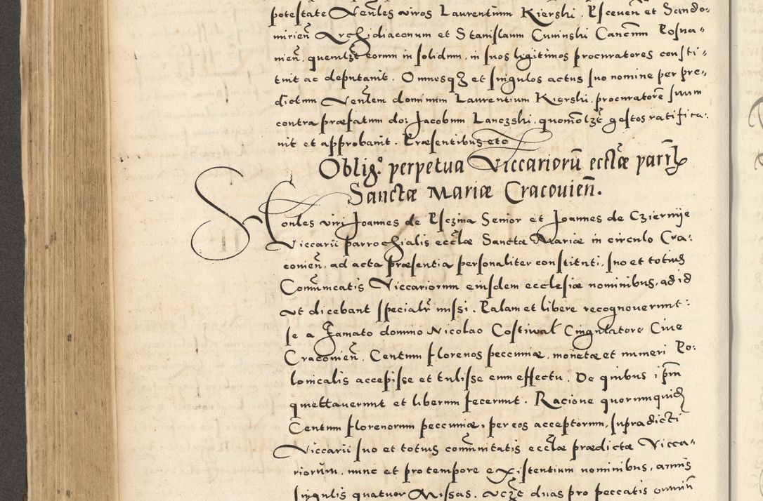 Zdjęcie nr 382 dla obiektu archiwalnego: Acta actorum causarum sententiarum deffinitiuarum, quam interloquutoriarum, decretorum, obligationum, procuratorum etc. coram Reverendo Domino Martino Izbienski de Rusiecz Archidiacono Posnaniensis, custode et in Spiritualibus Vicario generali officiali Cracoviensis, ad Annum Domini Millesimum quingentesimum Sexagesimum Nonum cuius indictio duodecima, Pontus Sanctissimi Pii Papae Quinti Annus quartus foeliciter continuantur