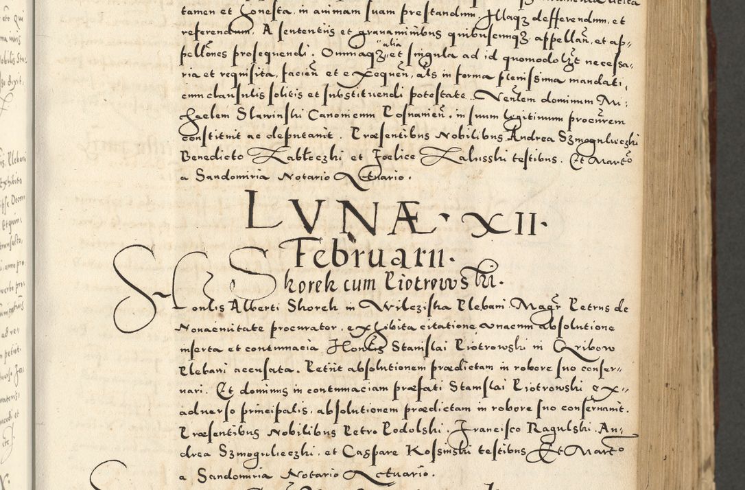 Zdjęcie nr 381 dla obiektu archiwalnego: Acta actorum causarum sententiarum deffinitiuarum, quam interloquutoriarum, decretorum, obligationum, procuratorum etc. coram Reverendo Domino Martino Izbienski de Rusiecz Archidiacono Posnaniensis, custode et in Spiritualibus Vicario generali officiali Cracoviensis, ad Annum Domini Millesimum quingentesimum Sexagesimum Nonum cuius indictio duodecima, Pontus Sanctissimi Pii Papae Quinti Annus quartus foeliciter continuantur