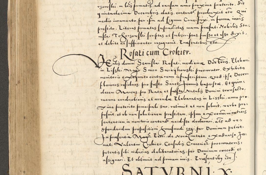 Zdjęcie nr 380 dla obiektu archiwalnego: Acta actorum causarum sententiarum deffinitiuarum, quam interloquutoriarum, decretorum, obligationum, procuratorum etc. coram Reverendo Domino Martino Izbienski de Rusiecz Archidiacono Posnaniensis, custode et in Spiritualibus Vicario generali officiali Cracoviensis, ad Annum Domini Millesimum quingentesimum Sexagesimum Nonum cuius indictio duodecima, Pontus Sanctissimi Pii Papae Quinti Annus quartus foeliciter continuantur
