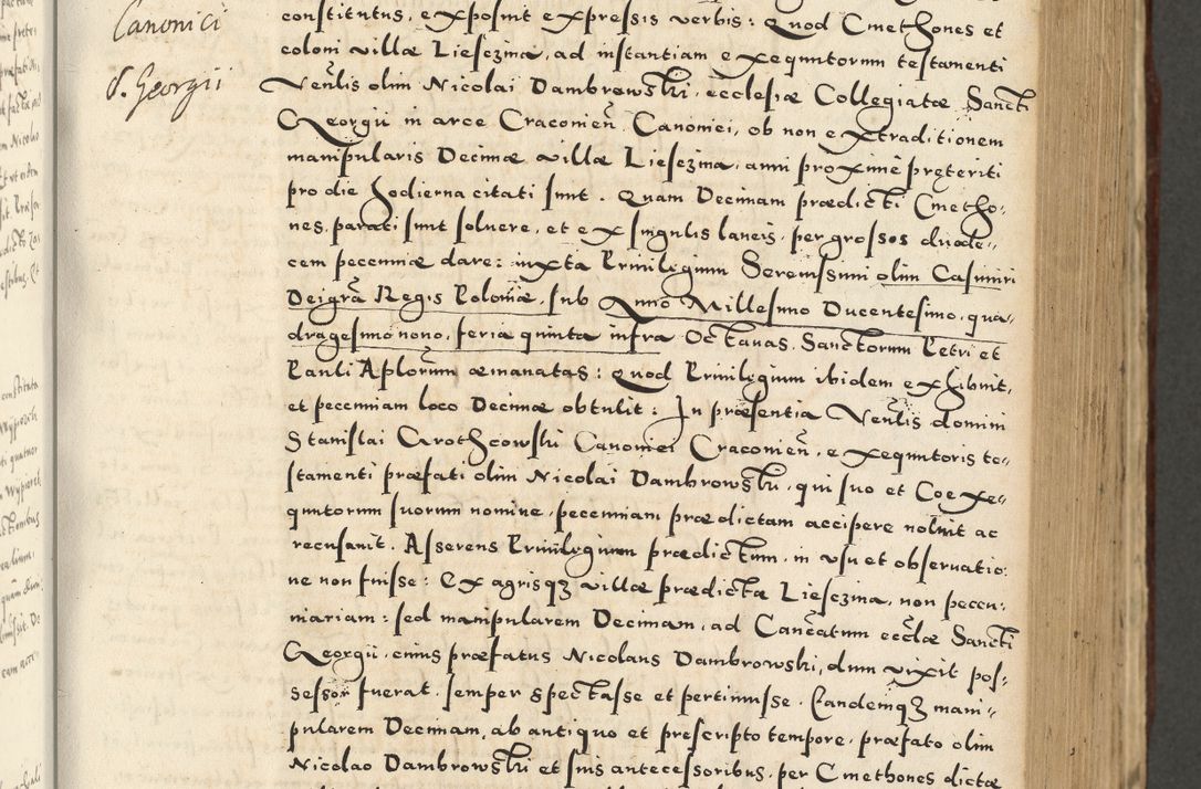 Zdjęcie nr 373 dla obiektu archiwalnego: Acta actorum causarum sententiarum deffinitiuarum, quam interloquutoriarum, decretorum, obligationum, procuratorum etc. coram Reverendo Domino Martino Izbienski de Rusiecz Archidiacono Posnaniensis, custode et in Spiritualibus Vicario generali officiali Cracoviensis, ad Annum Domini Millesimum quingentesimum Sexagesimum Nonum cuius indictio duodecima, Pontus Sanctissimi Pii Papae Quinti Annus quartus foeliciter continuantur