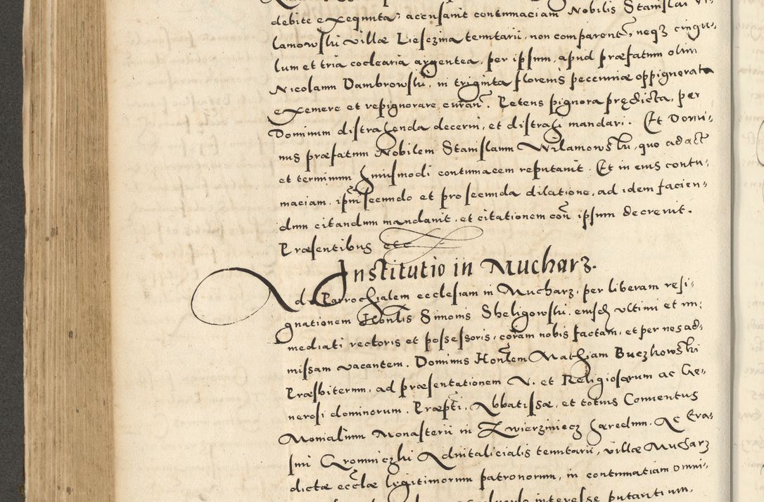 Zdjęcie nr 376 dla obiektu archiwalnego: Acta actorum causarum sententiarum deffinitiuarum, quam interloquutoriarum, decretorum, obligationum, procuratorum etc. coram Reverendo Domino Martino Izbienski de Rusiecz Archidiacono Posnaniensis, custode et in Spiritualibus Vicario generali officiali Cracoviensis, ad Annum Domini Millesimum quingentesimum Sexagesimum Nonum cuius indictio duodecima, Pontus Sanctissimi Pii Papae Quinti Annus quartus foeliciter continuantur