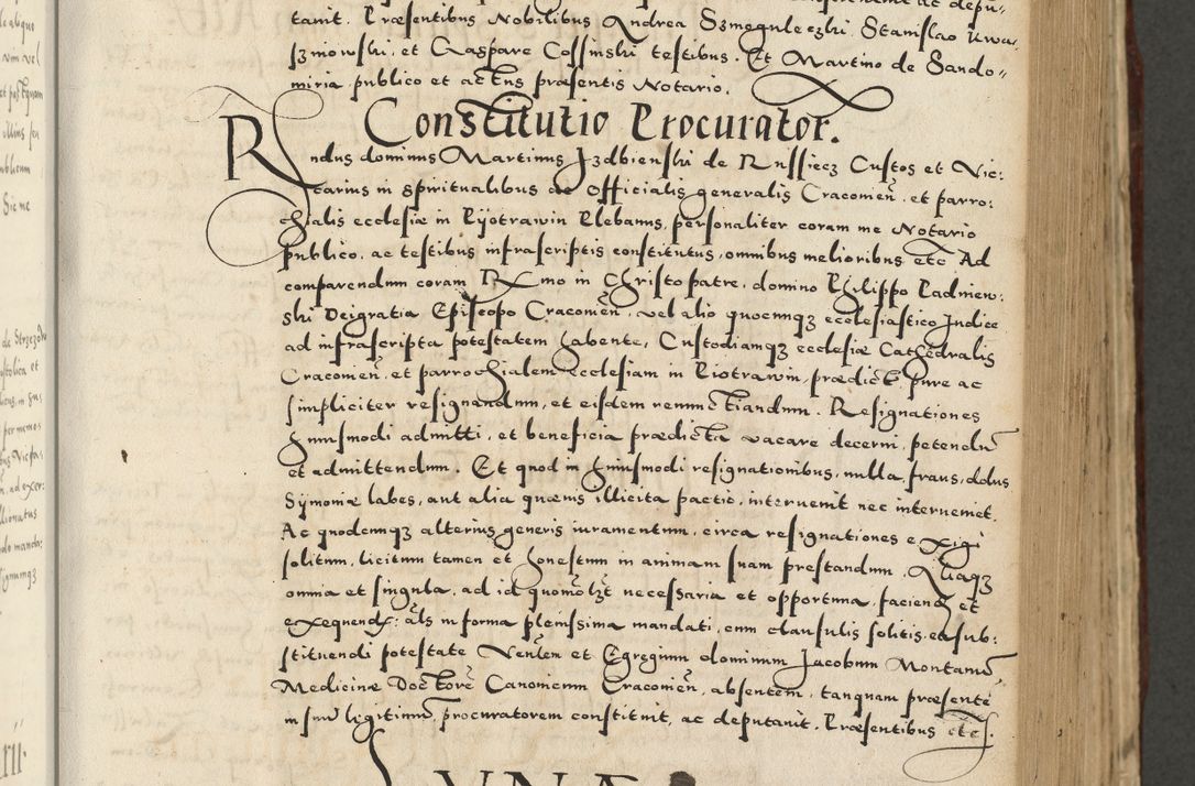 Zdjęcie nr 363 dla obiektu archiwalnego: Acta actorum causarum sententiarum deffinitiuarum, quam interloquutoriarum, decretorum, obligationum, procuratorum etc. coram Reverendo Domino Martino Izbienski de Rusiecz Archidiacono Posnaniensis, custode et in Spiritualibus Vicario generali officiali Cracoviensis, ad Annum Domini Millesimum quingentesimum Sexagesimum Nonum cuius indictio duodecima, Pontus Sanctissimi Pii Papae Quinti Annus quartus foeliciter continuantur