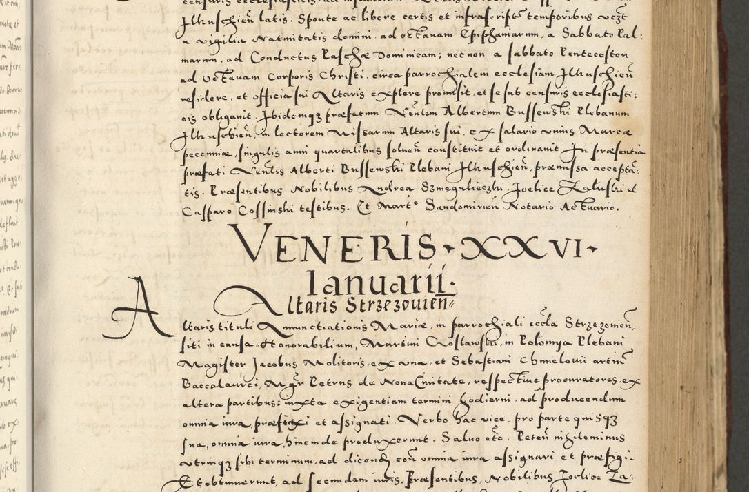 Zdjęcie nr 357 dla obiektu archiwalnego: Acta actorum causarum sententiarum deffinitiuarum, quam interloquutoriarum, decretorum, obligationum, procuratorum etc. coram Reverendo Domino Martino Izbienski de Rusiecz Archidiacono Posnaniensis, custode et in Spiritualibus Vicario generali officiali Cracoviensis, ad Annum Domini Millesimum quingentesimum Sexagesimum Nonum cuius indictio duodecima, Pontus Sanctissimi Pii Papae Quinti Annus quartus foeliciter continuantur