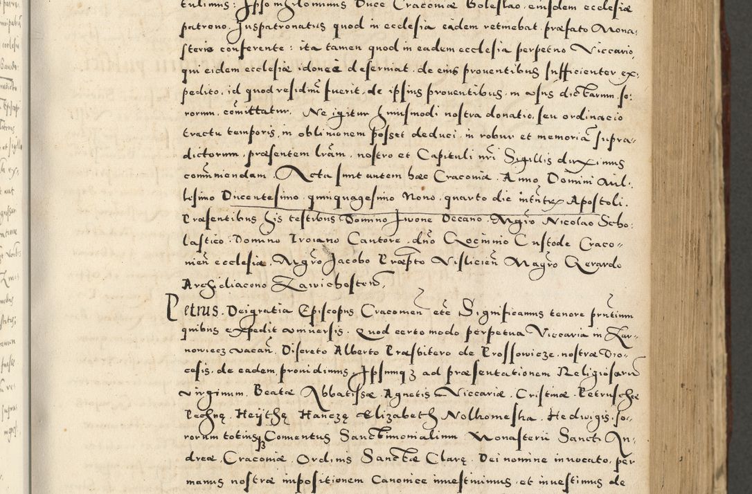 Zdjęcie nr 359 dla obiektu archiwalnego: Acta actorum causarum sententiarum deffinitiuarum, quam interloquutoriarum, decretorum, obligationum, procuratorum etc. coram Reverendo Domino Martino Izbienski de Rusiecz Archidiacono Posnaniensis, custode et in Spiritualibus Vicario generali officiali Cracoviensis, ad Annum Domini Millesimum quingentesimum Sexagesimum Nonum cuius indictio duodecima, Pontus Sanctissimi Pii Papae Quinti Annus quartus foeliciter continuantur