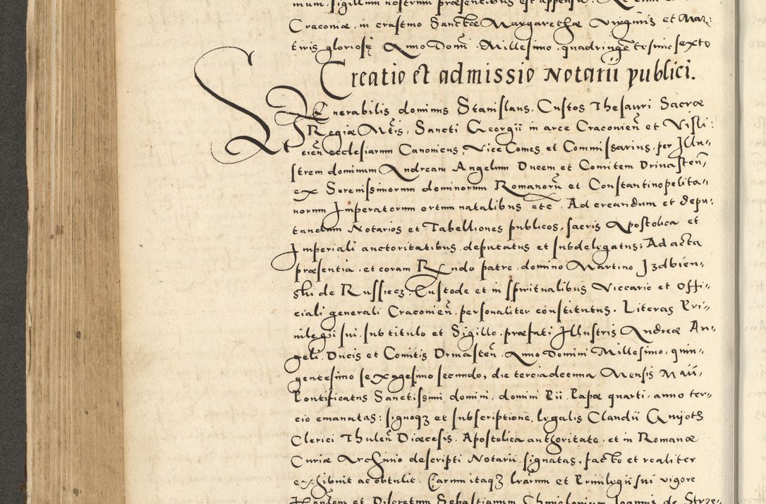 Zdjęcie nr 360 dla obiektu archiwalnego: Acta actorum causarum sententiarum deffinitiuarum, quam interloquutoriarum, decretorum, obligationum, procuratorum etc. coram Reverendo Domino Martino Izbienski de Rusiecz Archidiacono Posnaniensis, custode et in Spiritualibus Vicario generali officiali Cracoviensis, ad Annum Domini Millesimum quingentesimum Sexagesimum Nonum cuius indictio duodecima, Pontus Sanctissimi Pii Papae Quinti Annus quartus foeliciter continuantur