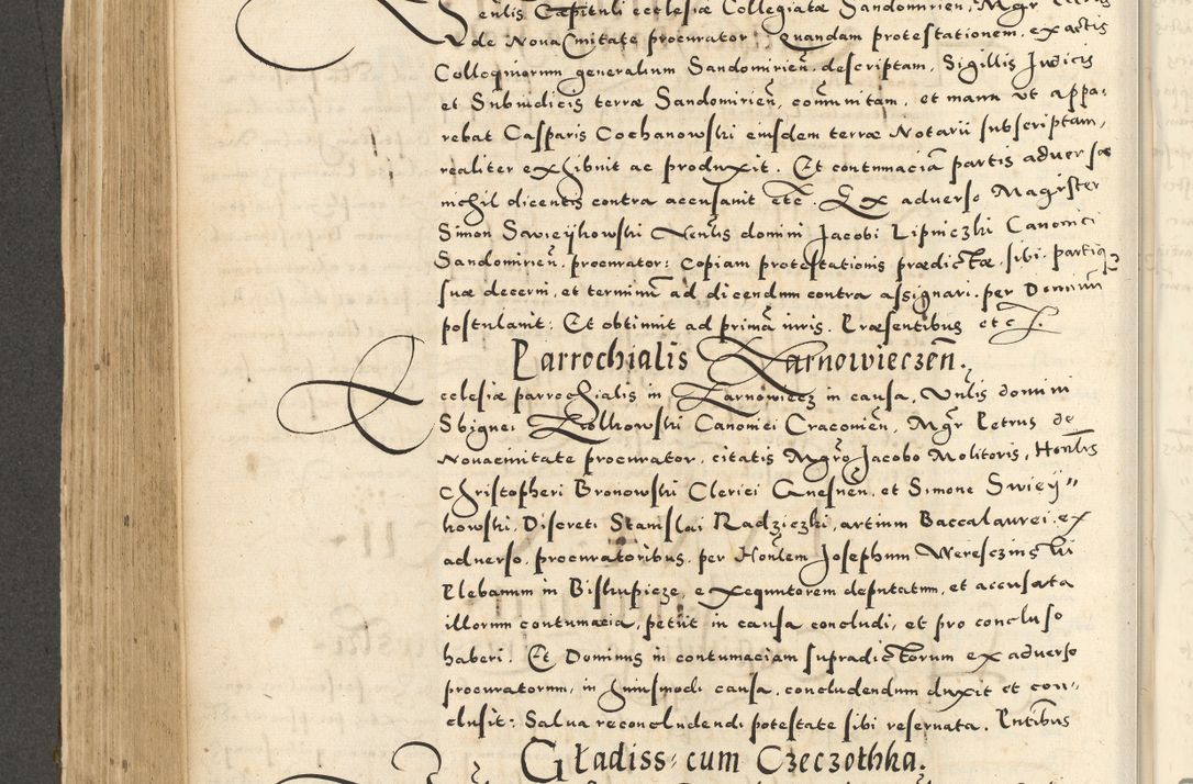 Zdjęcie nr 354 dla obiektu archiwalnego: Acta actorum causarum sententiarum deffinitiuarum, quam interloquutoriarum, decretorum, obligationum, procuratorum etc. coram Reverendo Domino Martino Izbienski de Rusiecz Archidiacono Posnaniensis, custode et in Spiritualibus Vicario generali officiali Cracoviensis, ad Annum Domini Millesimum quingentesimum Sexagesimum Nonum cuius indictio duodecima, Pontus Sanctissimi Pii Papae Quinti Annus quartus foeliciter continuantur