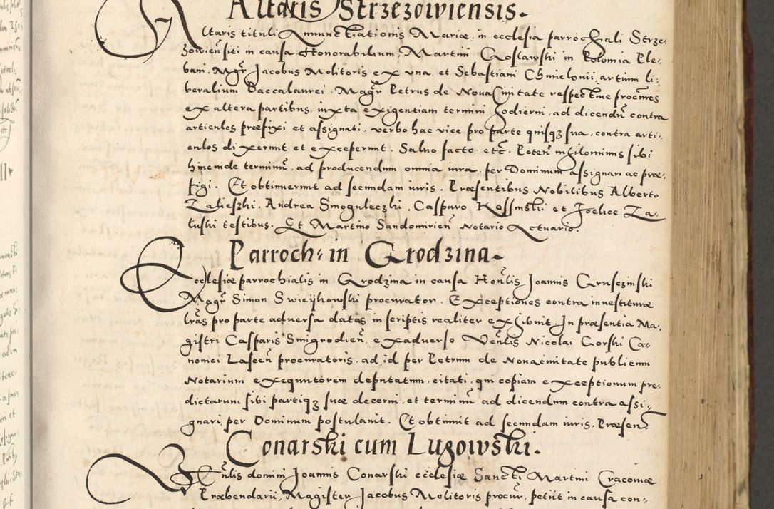 Zdjęcie nr 351 dla obiektu archiwalnego: Acta actorum causarum sententiarum deffinitiuarum, quam interloquutoriarum, decretorum, obligationum, procuratorum etc. coram Reverendo Domino Martino Izbienski de Rusiecz Archidiacono Posnaniensis, custode et in Spiritualibus Vicario generali officiali Cracoviensis, ad Annum Domini Millesimum quingentesimum Sexagesimum Nonum cuius indictio duodecima, Pontus Sanctissimi Pii Papae Quinti Annus quartus foeliciter continuantur