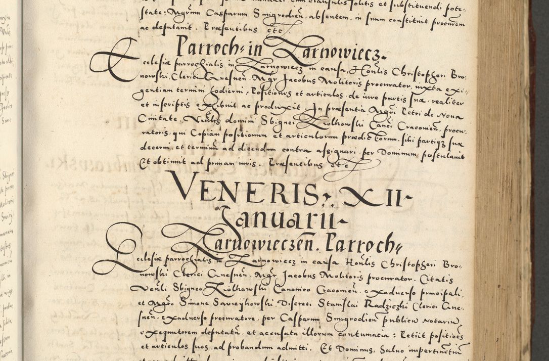 Zdjęcie nr 347 dla obiektu archiwalnego: Acta actorum causarum sententiarum deffinitiuarum, quam interloquutoriarum, decretorum, obligationum, procuratorum etc. coram Reverendo Domino Martino Izbienski de Rusiecz Archidiacono Posnaniensis, custode et in Spiritualibus Vicario generali officiali Cracoviensis, ad Annum Domini Millesimum quingentesimum Sexagesimum Nonum cuius indictio duodecima, Pontus Sanctissimi Pii Papae Quinti Annus quartus foeliciter continuantur