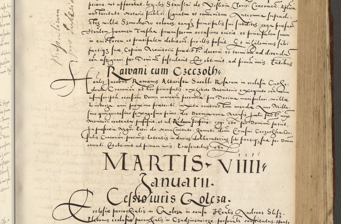 Zdjęcie nr 345 dla obiektu archiwalnego: Acta actorum causarum sententiarum deffinitiuarum, quam interloquutoriarum, decretorum, obligationum, procuratorum etc. coram Reverendo Domino Martino Izbienski de Rusiecz Archidiacono Posnaniensis, custode et in Spiritualibus Vicario generali officiali Cracoviensis, ad Annum Domini Millesimum quingentesimum Sexagesimum Nonum cuius indictio duodecima, Pontus Sanctissimi Pii Papae Quinti Annus quartus foeliciter continuantur