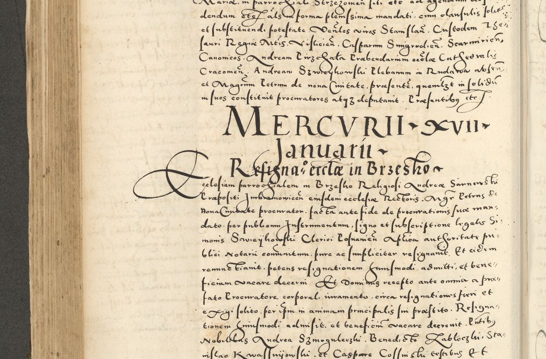 Zdjęcie nr 350 dla obiektu archiwalnego: Acta actorum causarum sententiarum deffinitiuarum, quam interloquutoriarum, decretorum, obligationum, procuratorum etc. coram Reverendo Domino Martino Izbienski de Rusiecz Archidiacono Posnaniensis, custode et in Spiritualibus Vicario generali officiali Cracoviensis, ad Annum Domini Millesimum quingentesimum Sexagesimum Nonum cuius indictio duodecima, Pontus Sanctissimi Pii Papae Quinti Annus quartus foeliciter continuantur