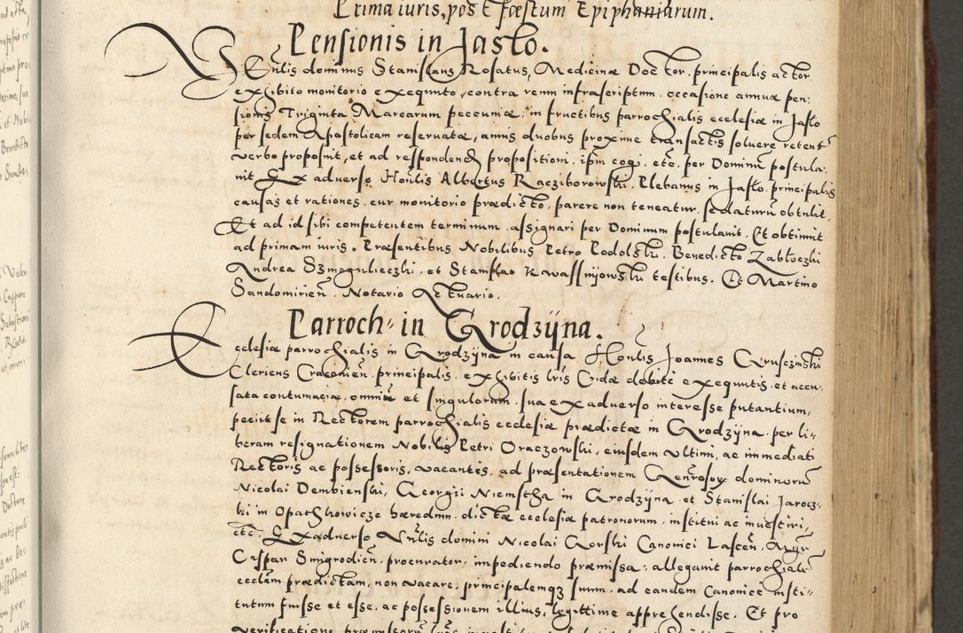 Zdjęcie nr 343 dla obiektu archiwalnego: Acta actorum causarum sententiarum deffinitiuarum, quam interloquutoriarum, decretorum, obligationum, procuratorum etc. coram Reverendo Domino Martino Izbienski de Rusiecz Archidiacono Posnaniensis, custode et in Spiritualibus Vicario generali officiali Cracoviensis, ad Annum Domini Millesimum quingentesimum Sexagesimum Nonum cuius indictio duodecima, Pontus Sanctissimi Pii Papae Quinti Annus quartus foeliciter continuantur