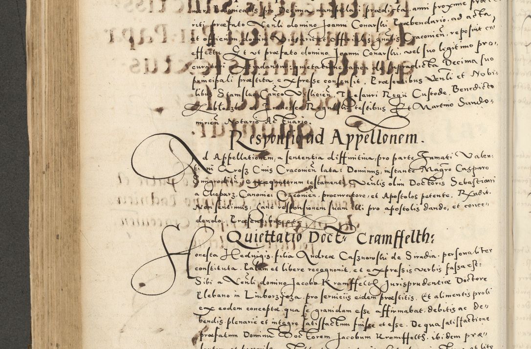 Zdjęcie nr 342 dla obiektu archiwalnego: Acta actorum causarum sententiarum deffinitiuarum, quam interloquutoriarum, decretorum, obligationum, procuratorum etc. coram Reverendo Domino Martino Izbienski de Rusiecz Archidiacono Posnaniensis, custode et in Spiritualibus Vicario generali officiali Cracoviensis, ad Annum Domini Millesimum quingentesimum Sexagesimum Nonum cuius indictio duodecima, Pontus Sanctissimi Pii Papae Quinti Annus quartus foeliciter continuantur