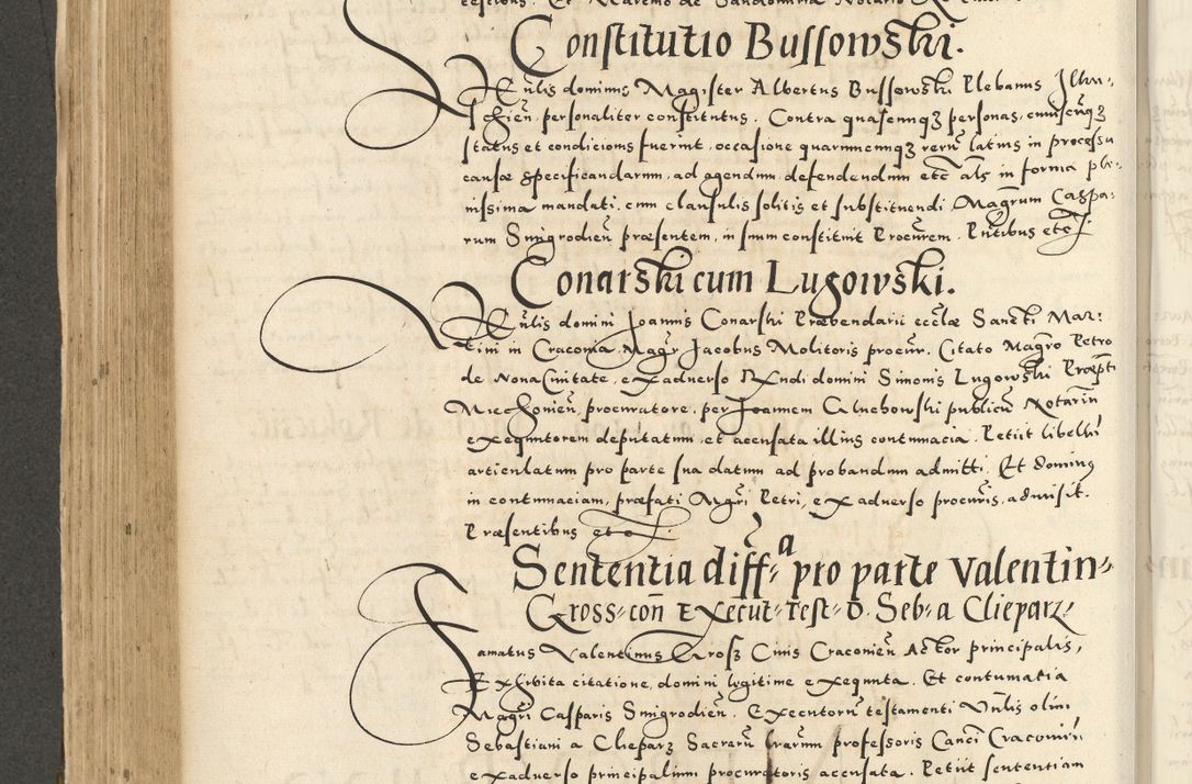 Zdjęcie nr 336 dla obiektu archiwalnego: Acta actorum causarum sententiarum deffinitiuarum, quam interloquutoriarum, decretorum, obligationum, procuratorum etc. coram Reverendo Domino Martino Izbienski de Rusiecz Archidiacono Posnaniensis, custode et in Spiritualibus Vicario generali officiali Cracoviensis, ad Annum Domini Millesimum quingentesimum Sexagesimum Nonum cuius indictio duodecima, Pontus Sanctissimi Pii Papae Quinti Annus quartus foeliciter continuantur