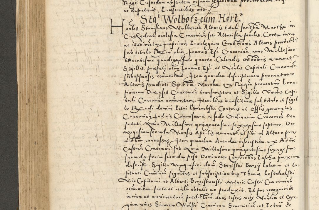 Zdjęcie nr 334 dla obiektu archiwalnego: Acta actorum causarum sententiarum deffinitiuarum, quam interloquutoriarum, decretorum, obligationum, procuratorum etc. coram Reverendo Domino Martino Izbienski de Rusiecz Archidiacono Posnaniensis, custode et in Spiritualibus Vicario generali officiali Cracoviensis, ad Annum Domini Millesimum quingentesimum Sexagesimum Nonum cuius indictio duodecima, Pontus Sanctissimi Pii Papae Quinti Annus quartus foeliciter continuantur