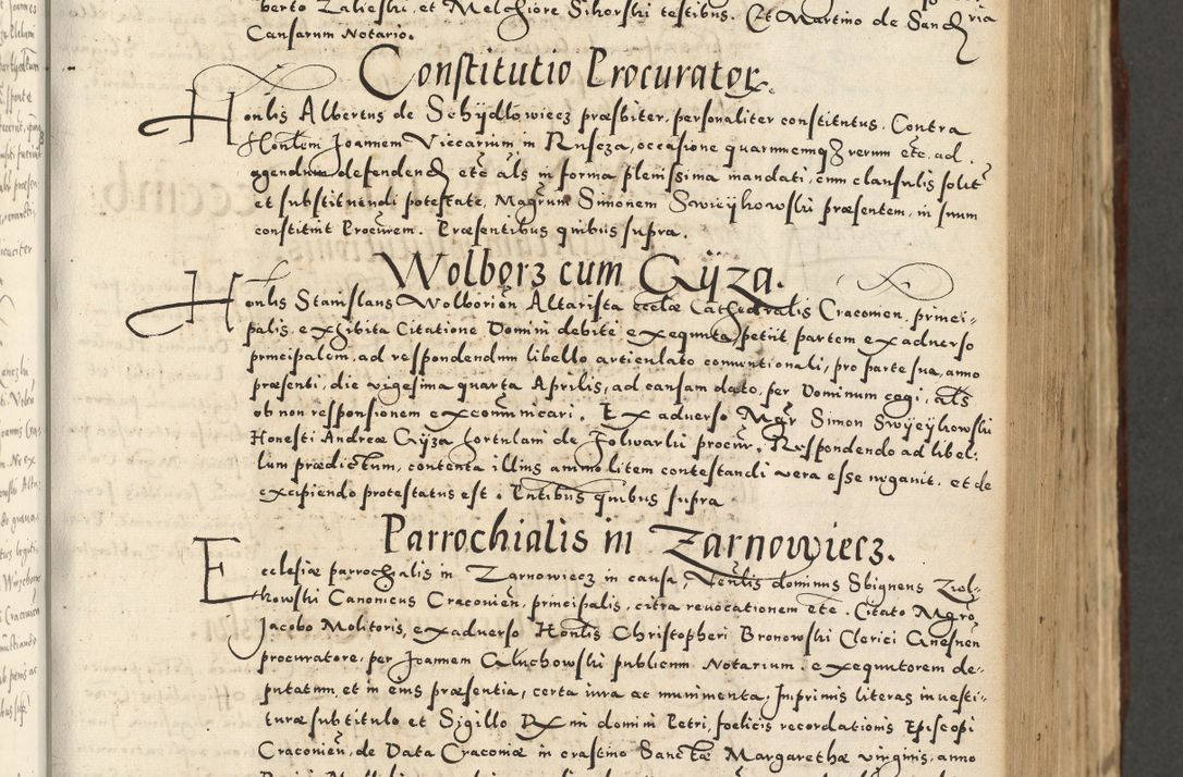 Zdjęcie nr 327 dla obiektu archiwalnego: Acta actorum causarum sententiarum deffinitiuarum, quam interloquutoriarum, decretorum, obligationum, procuratorum etc. coram Reverendo Domino Martino Izbienski de Rusiecz Archidiacono Posnaniensis, custode et in Spiritualibus Vicario generali officiali Cracoviensis, ad Annum Domini Millesimum quingentesimum Sexagesimum Nonum cuius indictio duodecima, Pontus Sanctissimi Pii Papae Quinti Annus quartus foeliciter continuantur