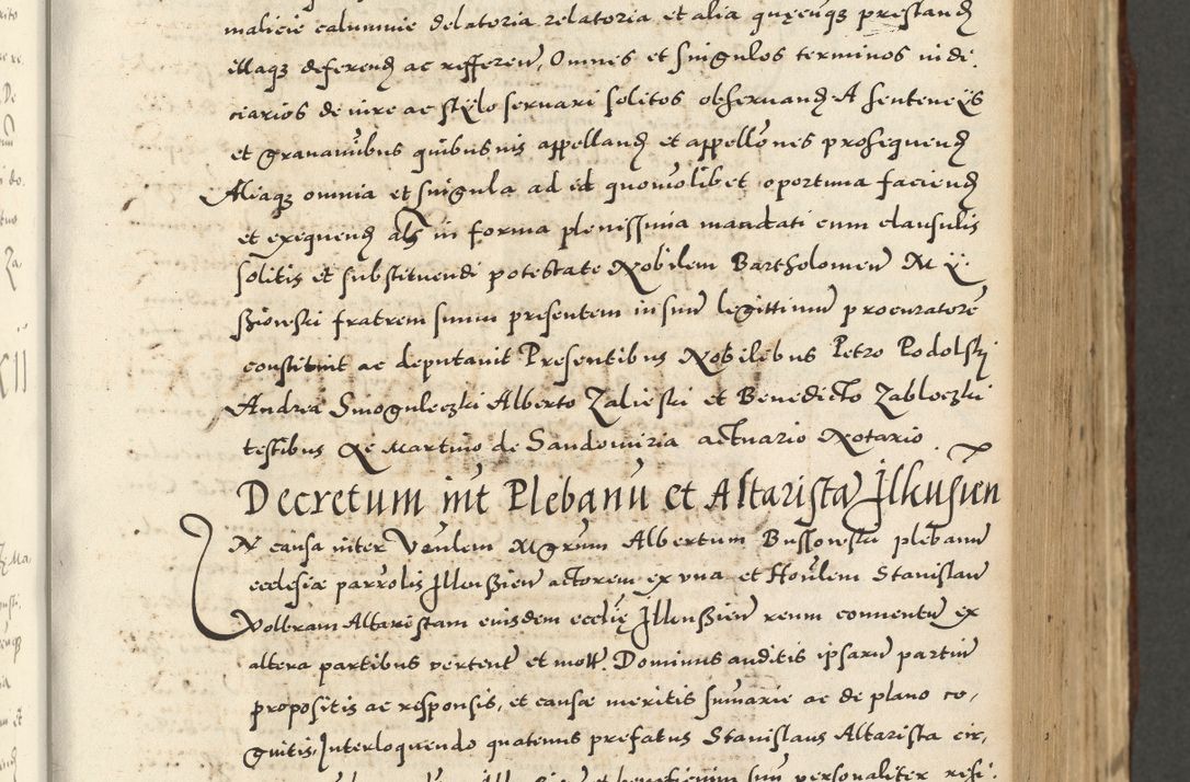 Zdjęcie nr 321 dla obiektu archiwalnego: Acta actorum causarum sententiarum deffinitiuarum, quam interloquutoriarum, decretorum, obligationum, procuratorum etc. coram Reverendo Domino Martino Izbienski de Rusiecz Archidiacono Posnaniensis, custode et in Spiritualibus Vicario generali officiali Cracoviensis, ad Annum Domini Millesimum quingentesimum Sexagesimum Nonum cuius indictio duodecima, Pontus Sanctissimi Pii Papae Quinti Annus quartus foeliciter continuantur