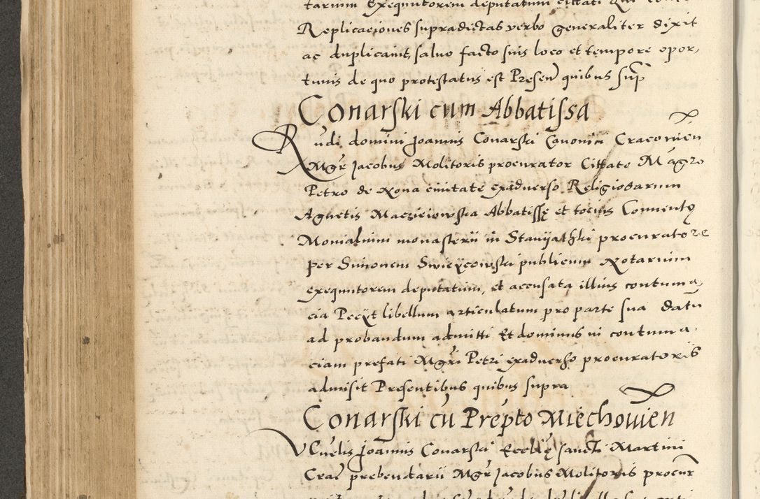 Zdjęcie nr 316 dla obiektu archiwalnego: Acta actorum causarum sententiarum deffinitiuarum, quam interloquutoriarum, decretorum, obligationum, procuratorum etc. coram Reverendo Domino Martino Izbienski de Rusiecz Archidiacono Posnaniensis, custode et in Spiritualibus Vicario generali officiali Cracoviensis, ad Annum Domini Millesimum quingentesimum Sexagesimum Nonum cuius indictio duodecima, Pontus Sanctissimi Pii Papae Quinti Annus quartus foeliciter continuantur