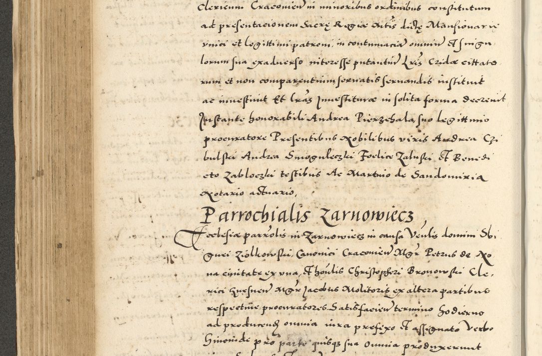 Zdjęcie nr 314 dla obiektu archiwalnego: Acta actorum causarum sententiarum deffinitiuarum, quam interloquutoriarum, decretorum, obligationum, procuratorum etc. coram Reverendo Domino Martino Izbienski de Rusiecz Archidiacono Posnaniensis, custode et in Spiritualibus Vicario generali officiali Cracoviensis, ad Annum Domini Millesimum quingentesimum Sexagesimum Nonum cuius indictio duodecima, Pontus Sanctissimi Pii Papae Quinti Annus quartus foeliciter continuantur