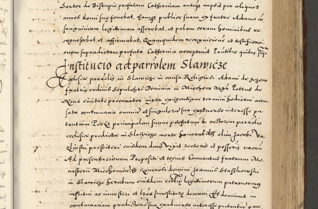 Zdjęcie nr 313 dla obiektu archiwalnego: Acta actorum causarum sententiarum deffinitiuarum, quam interloquutoriarum, decretorum, obligationum, procuratorum etc. coram Reverendo Domino Martino Izbienski de Rusiecz Archidiacono Posnaniensis, custode et in Spiritualibus Vicario generali officiali Cracoviensis, ad Annum Domini Millesimum quingentesimum Sexagesimum Nonum cuius indictio duodecima, Pontus Sanctissimi Pii Papae Quinti Annus quartus foeliciter continuantur