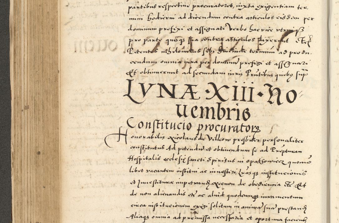 Zdjęcie nr 312 dla obiektu archiwalnego: Acta actorum causarum sententiarum deffinitiuarum, quam interloquutoriarum, decretorum, obligationum, procuratorum etc. coram Reverendo Domino Martino Izbienski de Rusiecz Archidiacono Posnaniensis, custode et in Spiritualibus Vicario generali officiali Cracoviensis, ad Annum Domini Millesimum quingentesimum Sexagesimum Nonum cuius indictio duodecima, Pontus Sanctissimi Pii Papae Quinti Annus quartus foeliciter continuantur