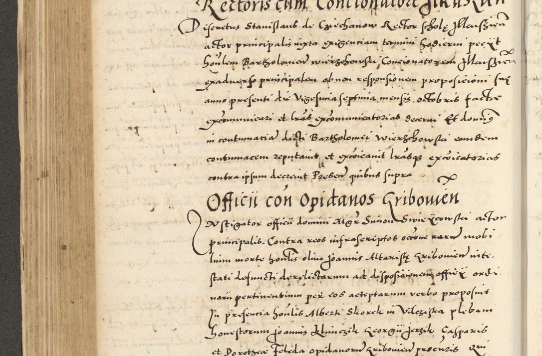 Zdjęcie nr 304 dla obiektu archiwalnego: Acta actorum causarum sententiarum deffinitiuarum, quam interloquutoriarum, decretorum, obligationum, procuratorum etc. coram Reverendo Domino Martino Izbienski de Rusiecz Archidiacono Posnaniensis, custode et in Spiritualibus Vicario generali officiali Cracoviensis, ad Annum Domini Millesimum quingentesimum Sexagesimum Nonum cuius indictio duodecima, Pontus Sanctissimi Pii Papae Quinti Annus quartus foeliciter continuantur