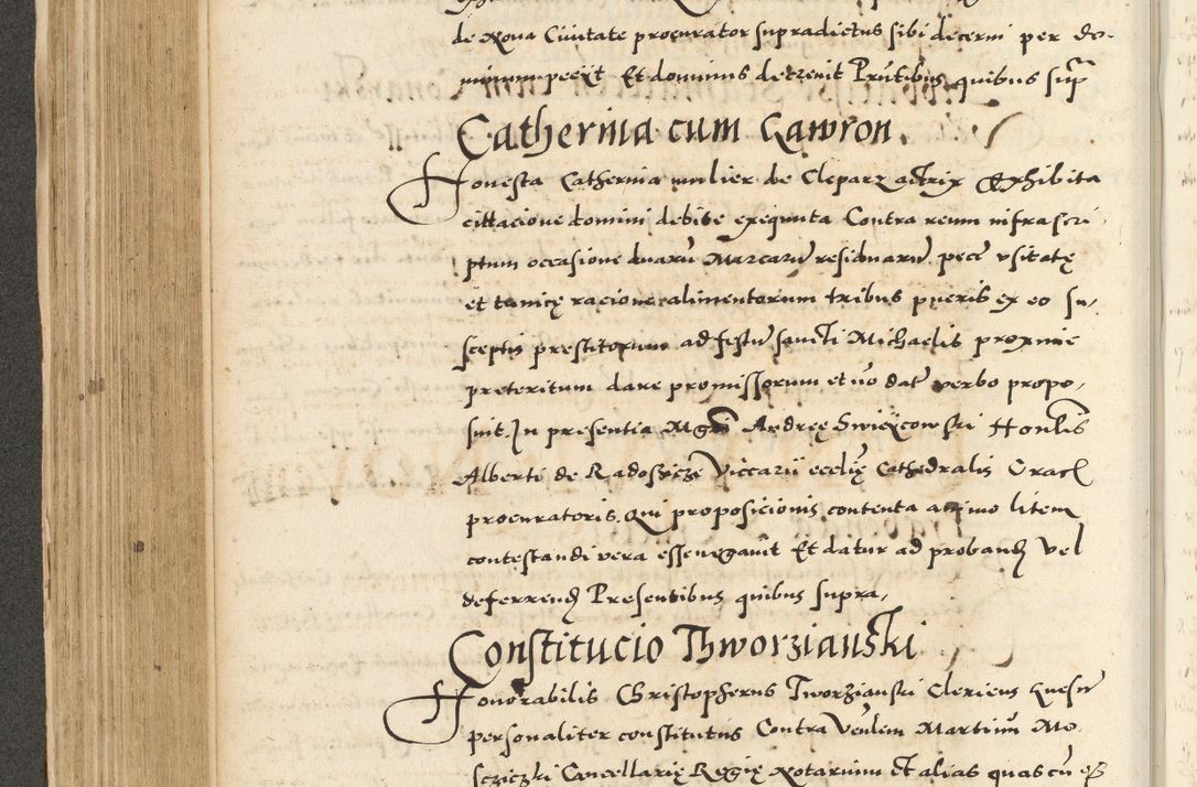 Zdjęcie nr 306 dla obiektu archiwalnego: Acta actorum causarum sententiarum deffinitiuarum, quam interloquutoriarum, decretorum, obligationum, procuratorum etc. coram Reverendo Domino Martino Izbienski de Rusiecz Archidiacono Posnaniensis, custode et in Spiritualibus Vicario generali officiali Cracoviensis, ad Annum Domini Millesimum quingentesimum Sexagesimum Nonum cuius indictio duodecima, Pontus Sanctissimi Pii Papae Quinti Annus quartus foeliciter continuantur