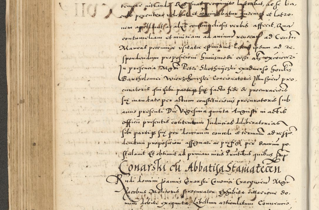 Zdjęcie nr 298 dla obiektu archiwalnego: Acta actorum causarum sententiarum deffinitiuarum, quam interloquutoriarum, decretorum, obligationum, procuratorum etc. coram Reverendo Domino Martino Izbienski de Rusiecz Archidiacono Posnaniensis, custode et in Spiritualibus Vicario generali officiali Cracoviensis, ad Annum Domini Millesimum quingentesimum Sexagesimum Nonum cuius indictio duodecima, Pontus Sanctissimi Pii Papae Quinti Annus quartus foeliciter continuantur