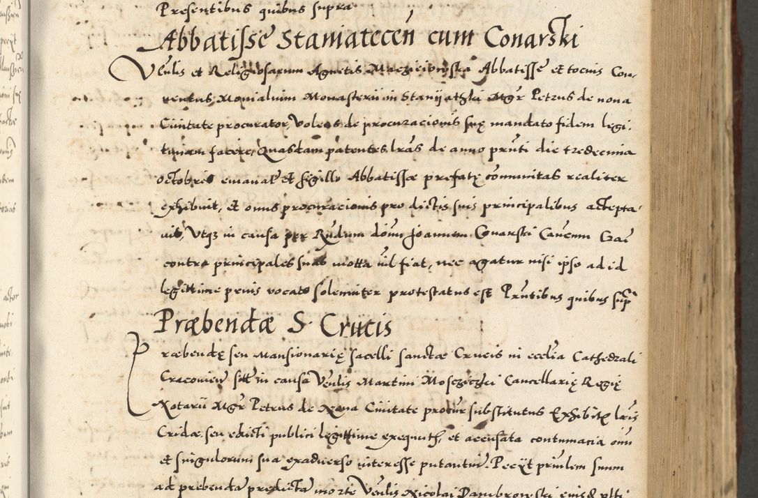 Zdjęcie nr 305 dla obiektu archiwalnego: Acta actorum causarum sententiarum deffinitiuarum, quam interloquutoriarum, decretorum, obligationum, procuratorum etc. coram Reverendo Domino Martino Izbienski de Rusiecz Archidiacono Posnaniensis, custode et in Spiritualibus Vicario generali officiali Cracoviensis, ad Annum Domini Millesimum quingentesimum Sexagesimum Nonum cuius indictio duodecima, Pontus Sanctissimi Pii Papae Quinti Annus quartus foeliciter continuantur