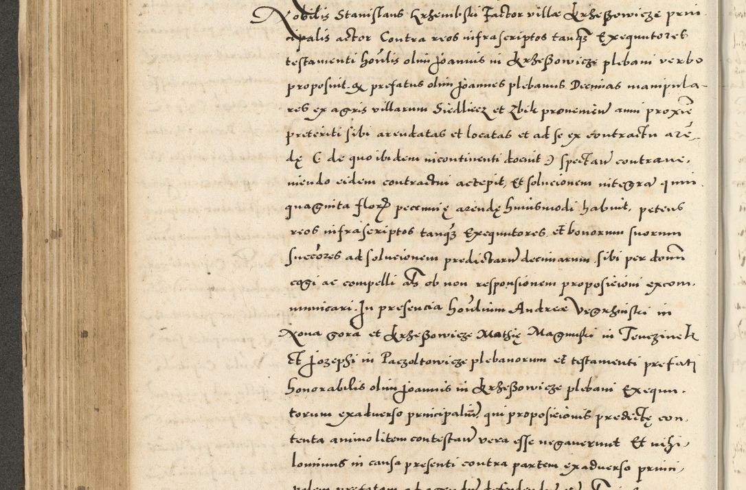 Zdjęcie nr 292 dla obiektu archiwalnego: Acta actorum causarum sententiarum deffinitiuarum, quam interloquutoriarum, decretorum, obligationum, procuratorum etc. coram Reverendo Domino Martino Izbienski de Rusiecz Archidiacono Posnaniensis, custode et in Spiritualibus Vicario generali officiali Cracoviensis, ad Annum Domini Millesimum quingentesimum Sexagesimum Nonum cuius indictio duodecima, Pontus Sanctissimi Pii Papae Quinti Annus quartus foeliciter continuantur