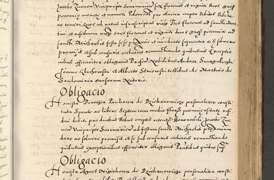 Zdjęcie nr 281 dla obiektu archiwalnego: Acta actorum causarum sententiarum deffinitiuarum, quam interloquutoriarum, decretorum, obligationum, procuratorum etc. coram Reverendo Domino Martino Izbienski de Rusiecz Archidiacono Posnaniensis, custode et in Spiritualibus Vicario generali officiali Cracoviensis, ad Annum Domini Millesimum quingentesimum Sexagesimum Nonum cuius indictio duodecima, Pontus Sanctissimi Pii Papae Quinti Annus quartus foeliciter continuantur