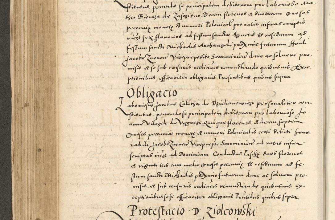 Zdjęcie nr 282 dla obiektu archiwalnego: Acta actorum causarum sententiarum deffinitiuarum, quam interloquutoriarum, decretorum, obligationum, procuratorum etc. coram Reverendo Domino Martino Izbienski de Rusiecz Archidiacono Posnaniensis, custode et in Spiritualibus Vicario generali officiali Cracoviensis, ad Annum Domini Millesimum quingentesimum Sexagesimum Nonum cuius indictio duodecima, Pontus Sanctissimi Pii Papae Quinti Annus quartus foeliciter continuantur