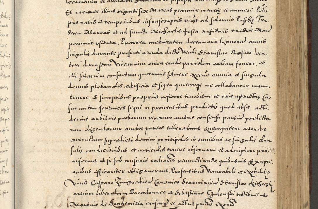 Zdjęcie nr 271 dla obiektu archiwalnego: Acta actorum causarum sententiarum deffinitiuarum, quam interloquutoriarum, decretorum, obligationum, procuratorum etc. coram Reverendo Domino Martino Izbienski de Rusiecz Archidiacono Posnaniensis, custode et in Spiritualibus Vicario generali officiali Cracoviensis, ad Annum Domini Millesimum quingentesimum Sexagesimum Nonum cuius indictio duodecima, Pontus Sanctissimi Pii Papae Quinti Annus quartus foeliciter continuantur